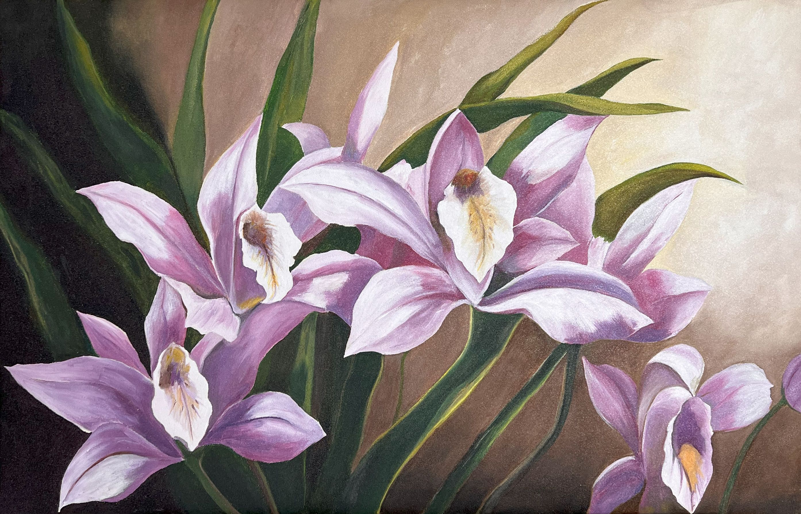 Orchid Reverie — Acrylic