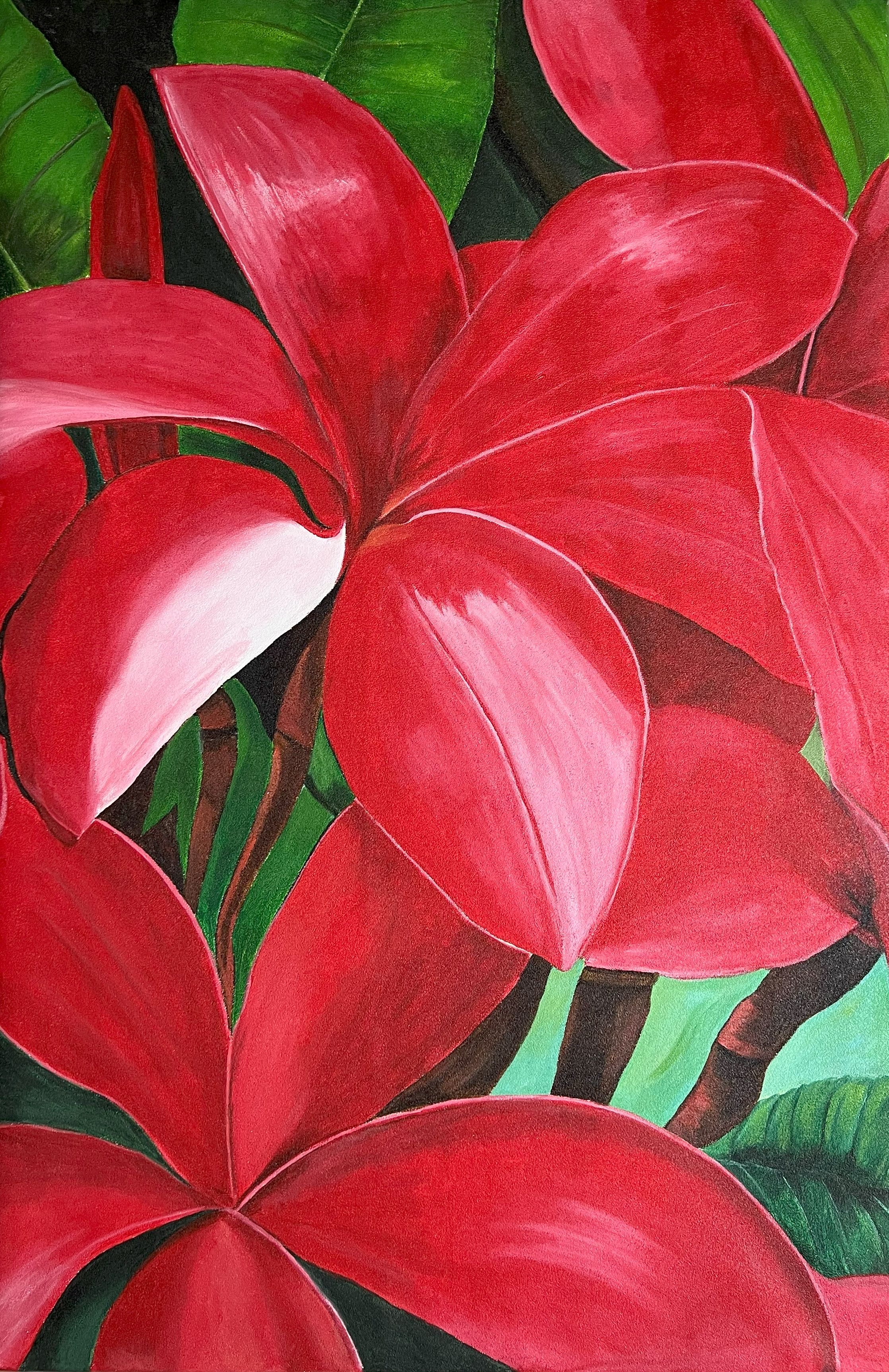 Crimson Canopy — Acrylic